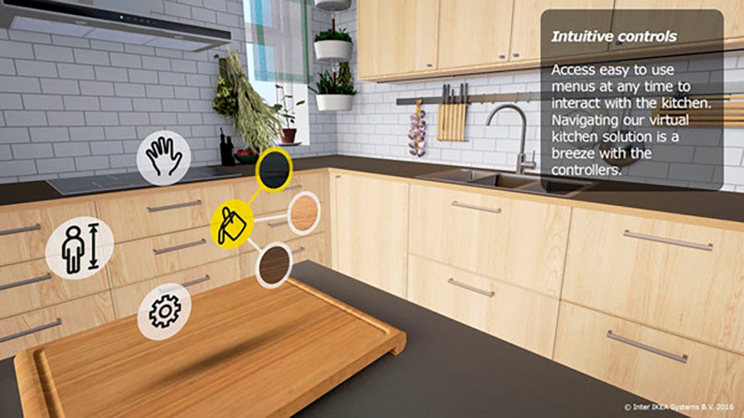 IKEA هم در سال 2016 با اپلیکیشن اولیه‌ای از طریق Steam وارد خرید VR شد
